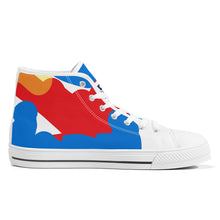 Load image into Gallery viewer, White World Wide canvas shoes