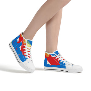 White World Wide canvas shoes