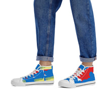 Load image into Gallery viewer, White World Wide canvas shoes