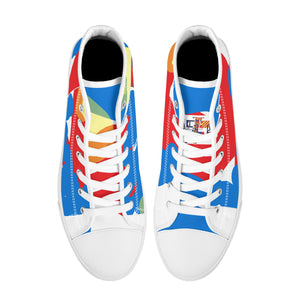 White World Wide canvas shoes