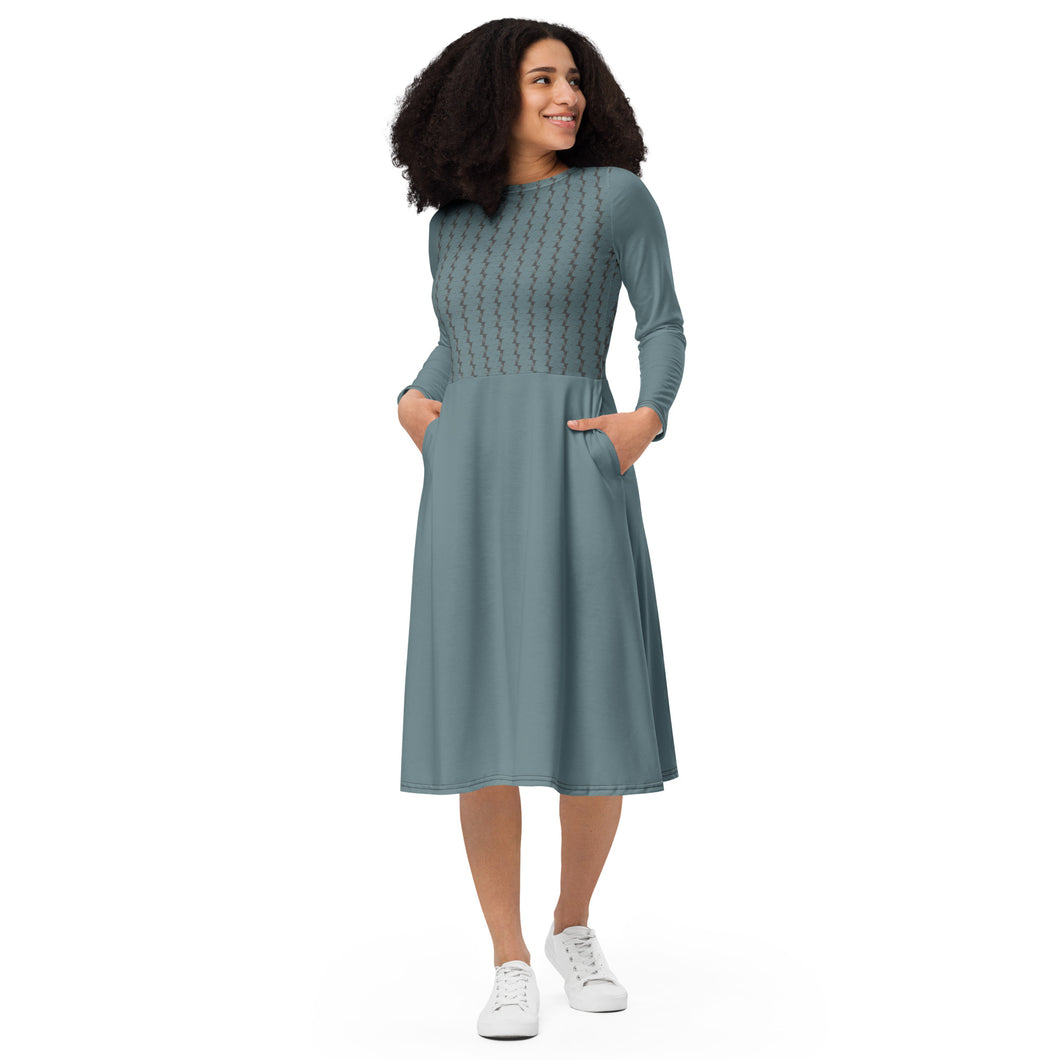 OG Classic long sleeve midi dress