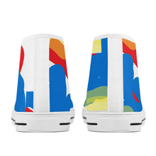 Load image into Gallery viewer, White World Wide canvas shoes