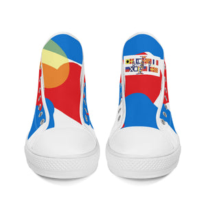 White World Wide canvas shoes