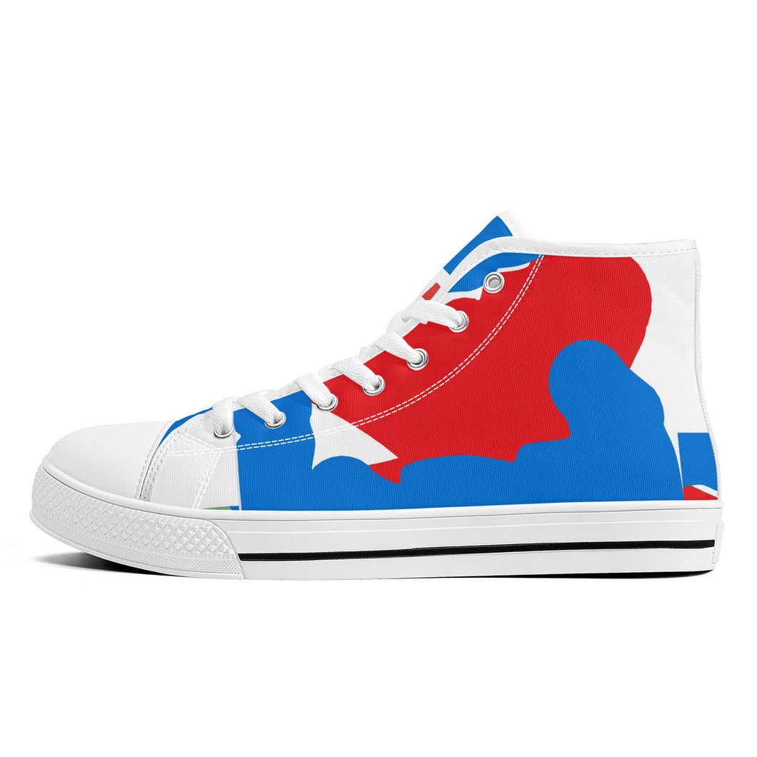 White World Wide canvas shoes