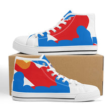 Load image into Gallery viewer, White World Wide canvas shoes