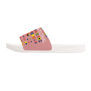 Code Sauce Slide Sandals - White