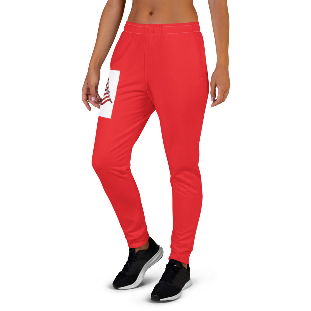 Yitimoky Fleece Red Pants Women Sweatpants Joggers Streetwear