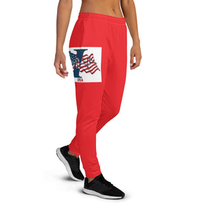 Women's USA red Joggers