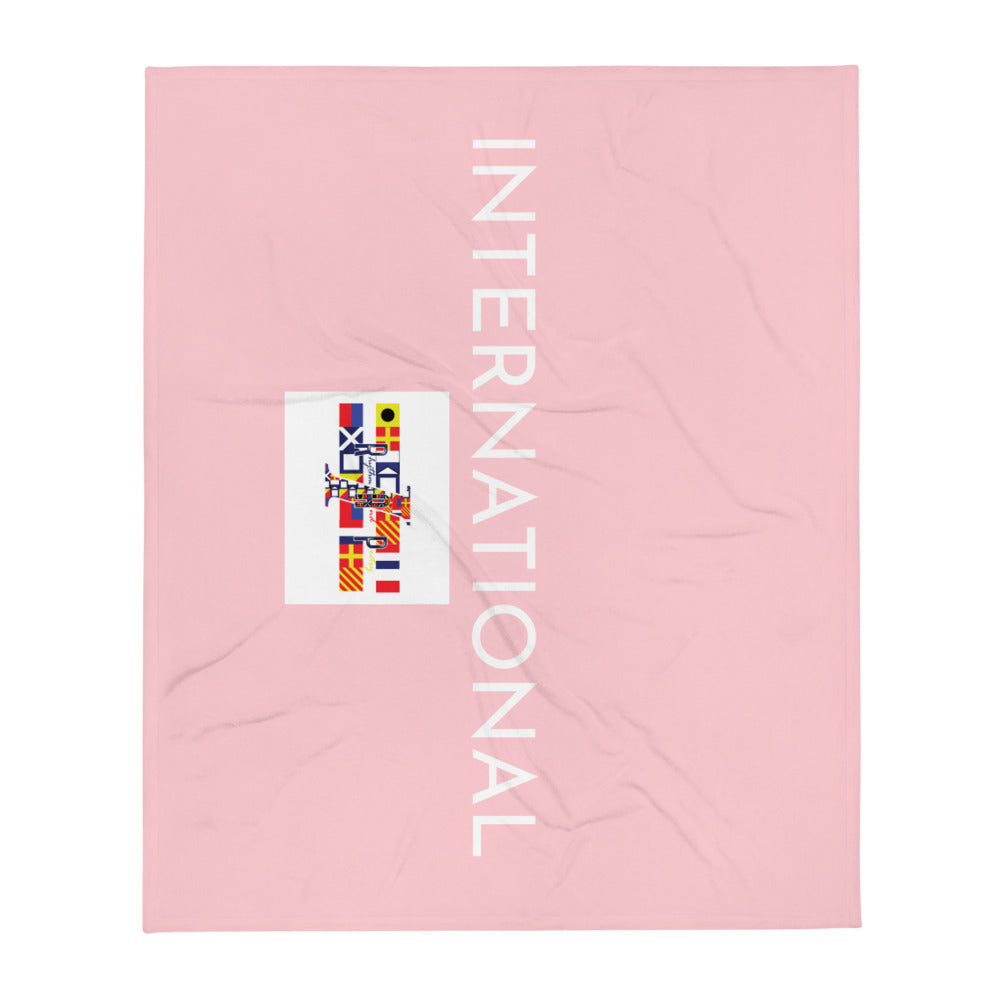 Maritime Pink Throw Blanket